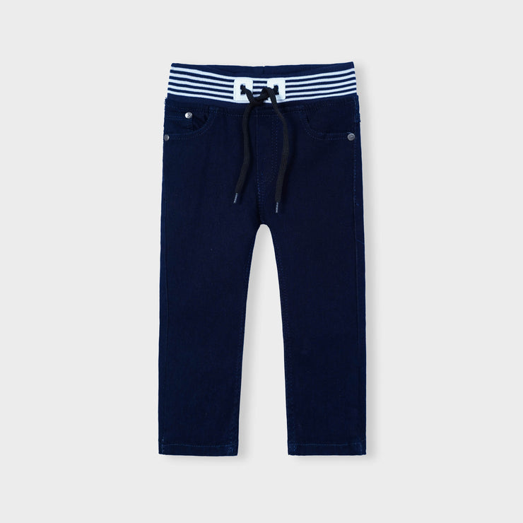 Boys Premium Quality Adjustable Stretch Navy Jeans