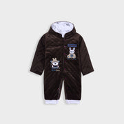 Kids Imported velvet Babies Button Romper