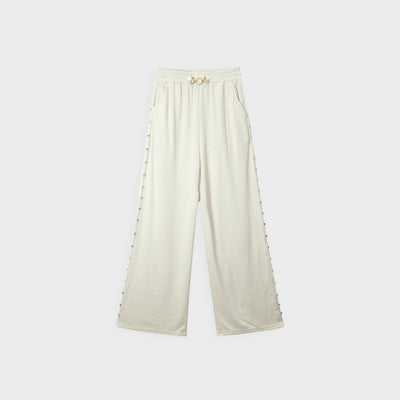 Imported For Girls Bell Bottom White Plazo Trouser Chifon