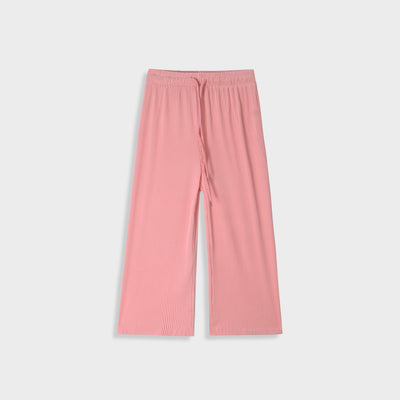 Imported For Girls Pink Bell Bottom Plazo Trouser Lycra