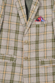 Boys Imported Soft Wool Multi Color Check Coat