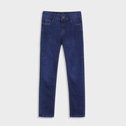 Boys Premium Quality Slim Fit Dark Blue Stretch Jeans