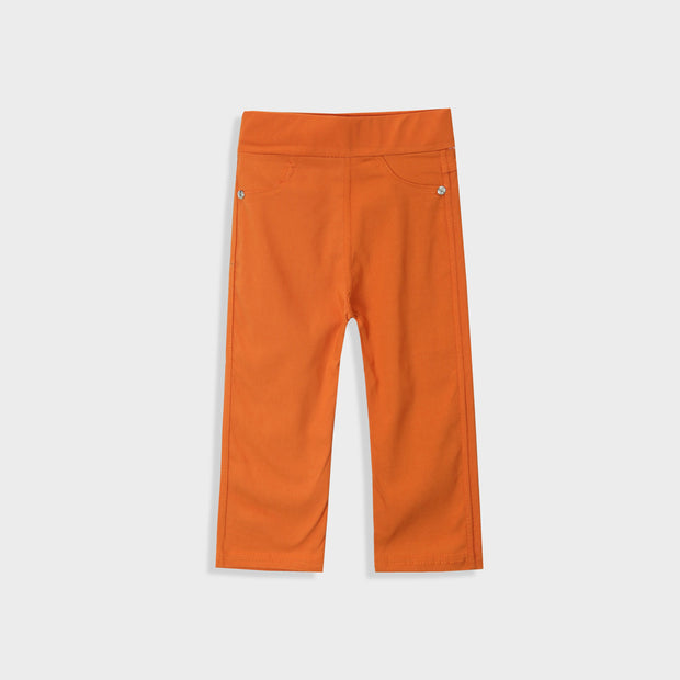 Imported For Girls Orange Pant Tights