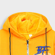 Premium Quality Embroidered Fleece Panel Zipper Hoodie For Kids