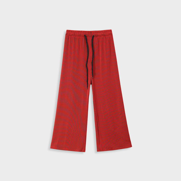 Imported For Girls Bell Bottom Red Plazo Trouser Chifon