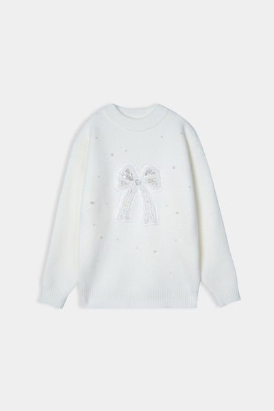 Imported Soft Wool Sweat Shirt With Silver Stud For Girls