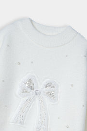 Imported Soft Wool Sweat Shirt With Silver Stud For Girls